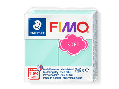 Fimo Soft Pastel Mint 57g Polymer  Clay Block Fimo Colour Reference   505 - Standard Image - 1