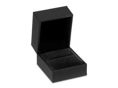 Black Soft Touch Ring Box - Standard Image - 1