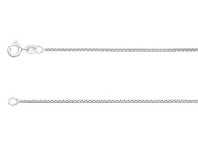 Sterling Silver 1.3mm Rounded Box  Chain 20