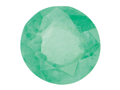 Emerald, Round, 1.5-3mm Mixed      Sizes, Pack of 25