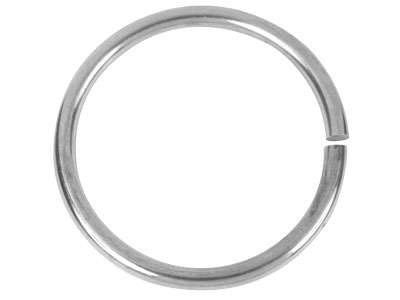 Sterling Silver Solid Plain Round Bangle, 63mm