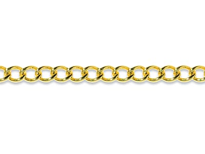 9ct Yellow Gold 2.5mm Loose Curb   Chain