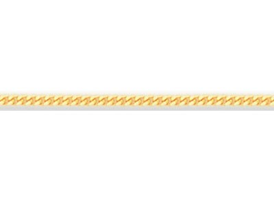 18ct Yellow Gold 1.2mm Diamond Cut Loose Curb Chain