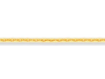 18ct Yellow Gold 1.0mm Diamond Cut Loose Trace Chain