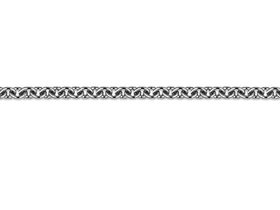 Platinum 1.3mm Round Loose Trace   Chain