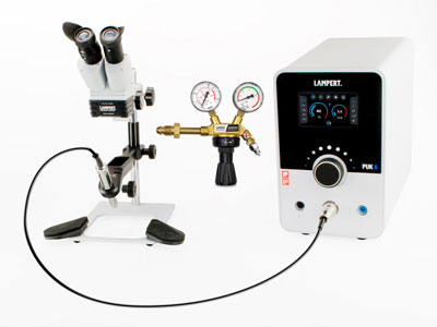 Lampert PUK 6 Tig Welder With Sm6  X10 Magnification Microscope And   Argon Regulator - Standard Image - 1