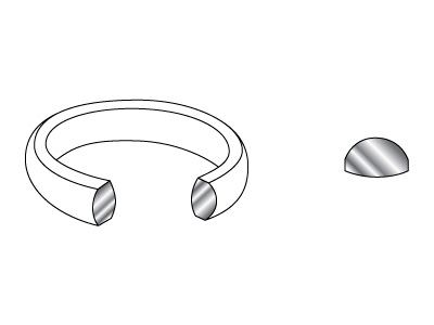 Platinum Court Wedding Ring 5.0mm, Size R, 11.1g Medium Weight,       Hallmarked, Wall Thickness 1.99mm - Standard Image - 3