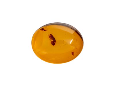 Natural Amber, Oval Cabochon,      10x8mm - Standard Image - 1