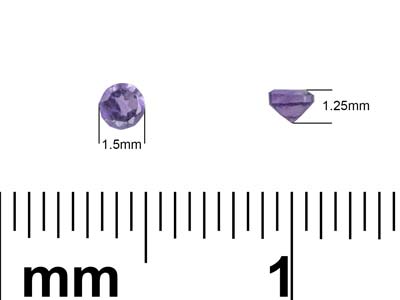 Amethyst, Round, 1.5mm - Standard Image - 3
