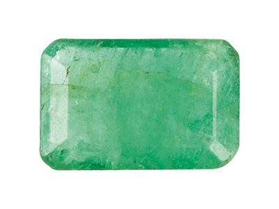 Emerald, Octagon, 6x4mm