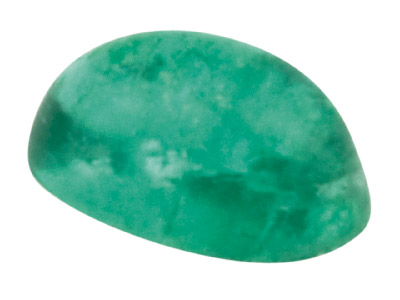 Emerald, Oval Cabochon, 5x3mm - Standard Image - 1