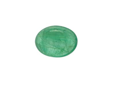 Emerald, Oval Cabochon, 8x6mm - Standard Image - 1