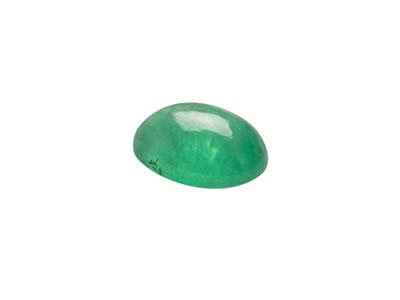 Emerald, Oval Cabochon, 8x6mm - Standard Image - 3