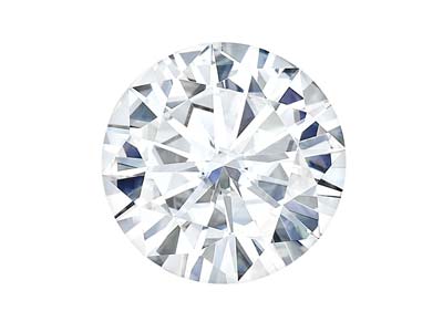Moissanite By Charles And Colvard, Round Brilliant 4mm, Colour D E F