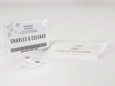 Moissanite By Charles And Colvard, Round Brilliant 6mm, Colour G H I - Standard Image - 3