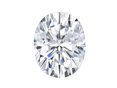 Charles And Colvard Moissanite,    Forever One, Oval Brilliant 7x5mm, Colour D E F - Standard Image - 1