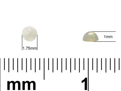 Opal, Round Cabochon, 1.75mm - Standard Image - 4