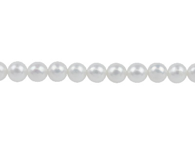 Cultured Pearls, 5-5.5mm, Natural  White, Potatoe Round, 1640cm