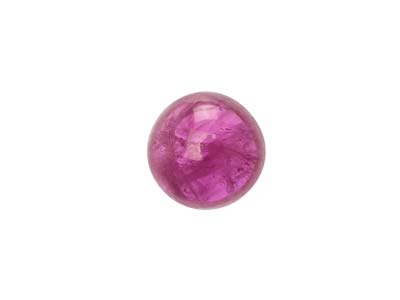 Ruby, Round Cabochon, 4mm - Standard Image - 1