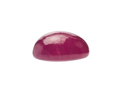 Ruby, Round Cabochon, 4mm - Standard Image - 2