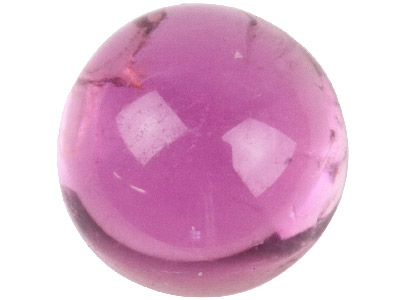 Pink Tourmaline, Round Cabochon 6mm - Standard Image - 1