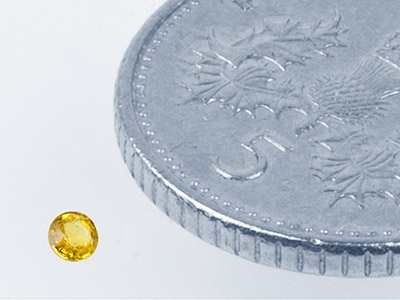 Yellow Sapphire, Round, 2mm - Standard Image - 2