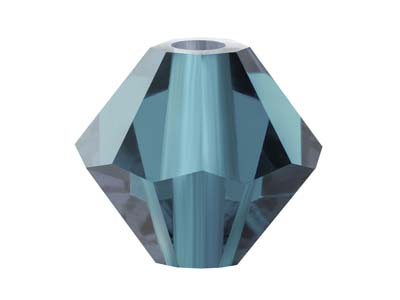 Preciosa Crystal Pack of 24,       Bicone, 4mm, Montana