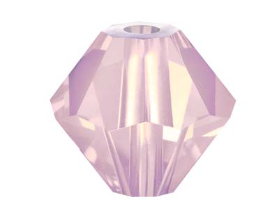 Preciosa Crystal Pack of 12,       Bicone, 6mm, Rose Opal - Standard Image - 1