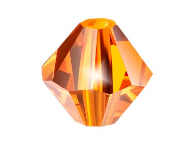 Preciosa Crystal Pack of 24,       Bicone, 4mm, Sun - Standard Image - 1