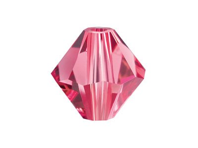 Preciosa Crystal Pack of 24,       Bicone, 4mm, Indian Pink - Standard Image - 1