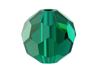 Preciosa Crystal Pack of 12, Round Bead, 4mm, Emerald - Standard Image - 1