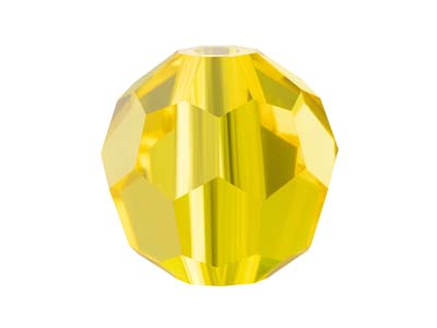 Preciosa Crystal Pack of 12, Round Bead, 4mm, Citrine - Standard Image - 1
