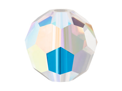 Preciosa Crystal Pack of 12, Round Bead, 6mm, Crystal Ab - Standard Image - 1