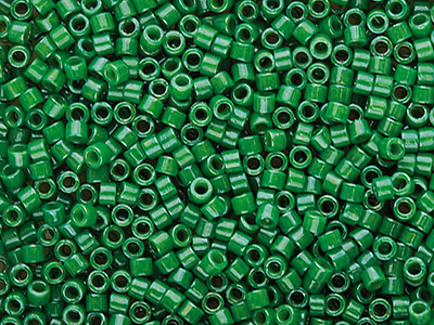 Miyuki 11/0 Delica Seed Beads Dyed  Opaque Jade Green 7.2g Tube, Miyuki Code Db656 - Standard Image - 1
