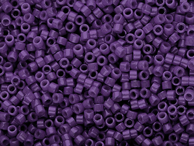 Miyuki 110 Delica Seed Beads Dyed Opaque Purple 7.2g Tube, Miyuki    Code Db661