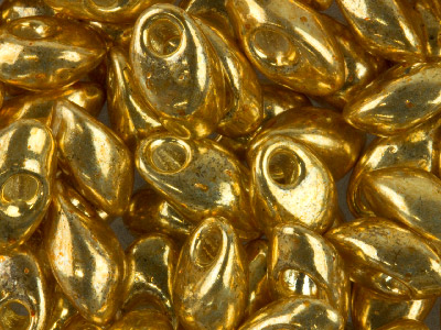 Miyuki Long Magatama Seed Beads    4x7mm Galvanized Gold 8.5g Tube,   Miyuki Code Lma-1052-tube