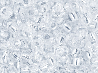 Miyuki 80 Round Seed Beads Silver  Lined Crystal 22g Tube, Miyuki Code 1