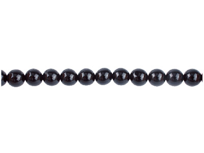 Black Agate Semi Precious Round    Beads 6mm 1640cm Strand