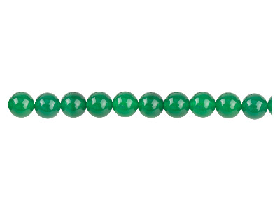 Green Agate Semi Pecious Round     Beads 6mm, 16
