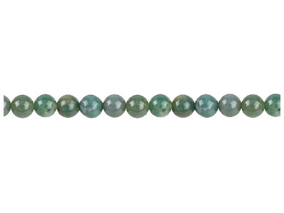 Moss Agate Semi Precious Round     Beads 8mm, 16