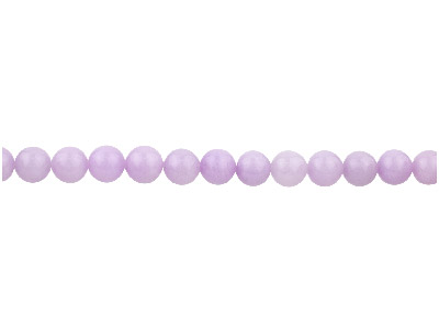 Dyed Lilac Jade Semi Precious Round Beads 8mm, 16