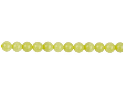 Lemon Jasper Semi Precious Round   Beads 10mm 16