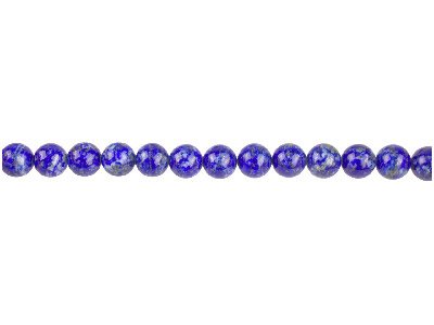 Blue Lapis Semi Precious Round     Beads 6mm 16
