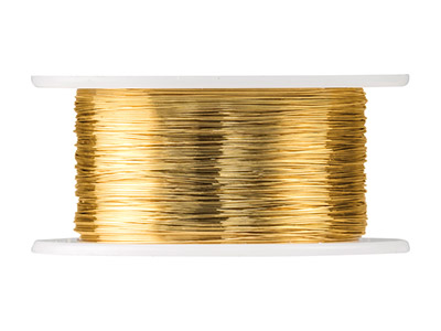 Beadalon Artistic Wire 32 Gauge    Tarnish Resistant Brass 0.20mm X   27.4m - Standard Image - 2