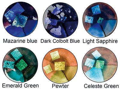 Set Of Enamel Colours, Transparent Blue/green , 12x10gm, Latham       Enamels - Standard Image - 3