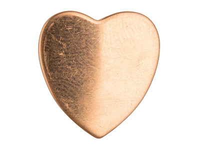 Copper Blanks Medium Heart         Pack of 6 18mm - Standard Image - 2