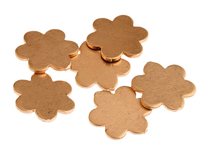Copper Blanks Small Daisy Pack of 6 14mm
