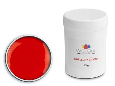 WG Ball Opaque Enamel Red 610 250g Lead Free - Standard Image - 1