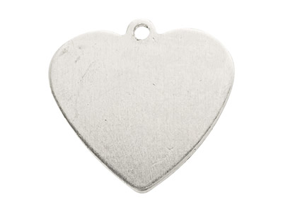 ImpressArt Aluminium Heart 16mm    Stamping Blank Pack of 20 Pierced  Hole - Standard Image - 1