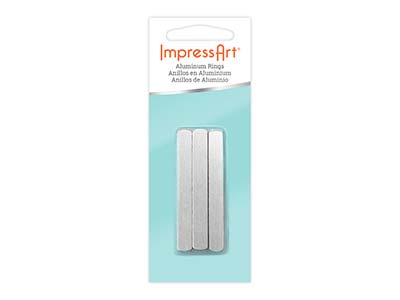 ImpressArt Aluminium Ring 6x57mm   Stamping Blank Pack of 11 - Standard Image - 2